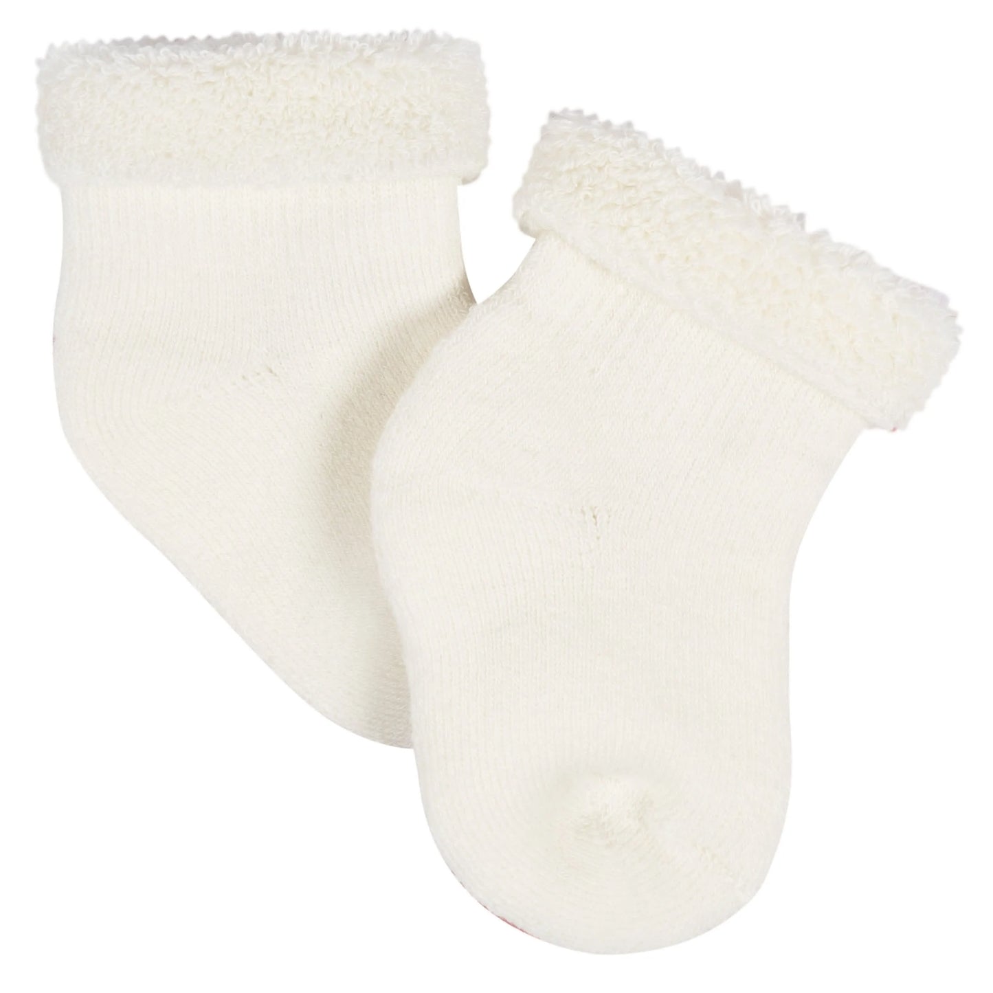 12-Pack Baby Neutral Happy Veggies Terry Wiggle Proof Socks