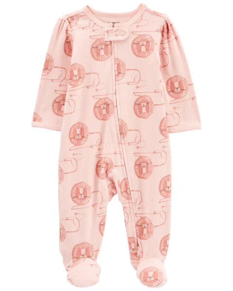 Carter's Baby Lion 2-Way Zip Cotton Blend Sleep & Play
