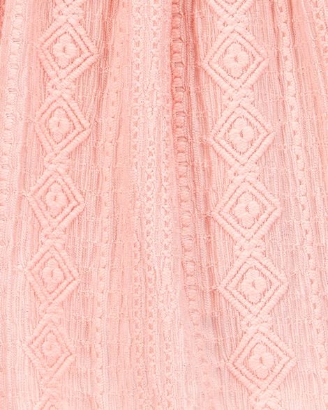 Toddler Crochet Pull-On Skort - Pink
