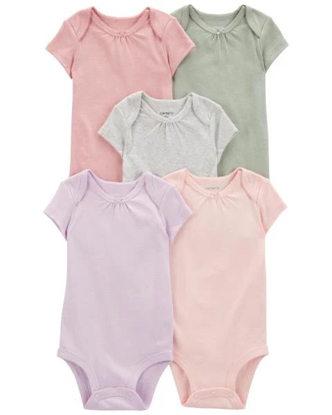 Carter's Baby 5-Pack Short-Sleeve Bodysuits
