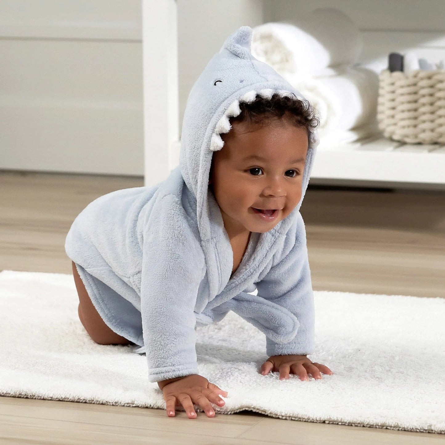 Baby Boys Shark Robe