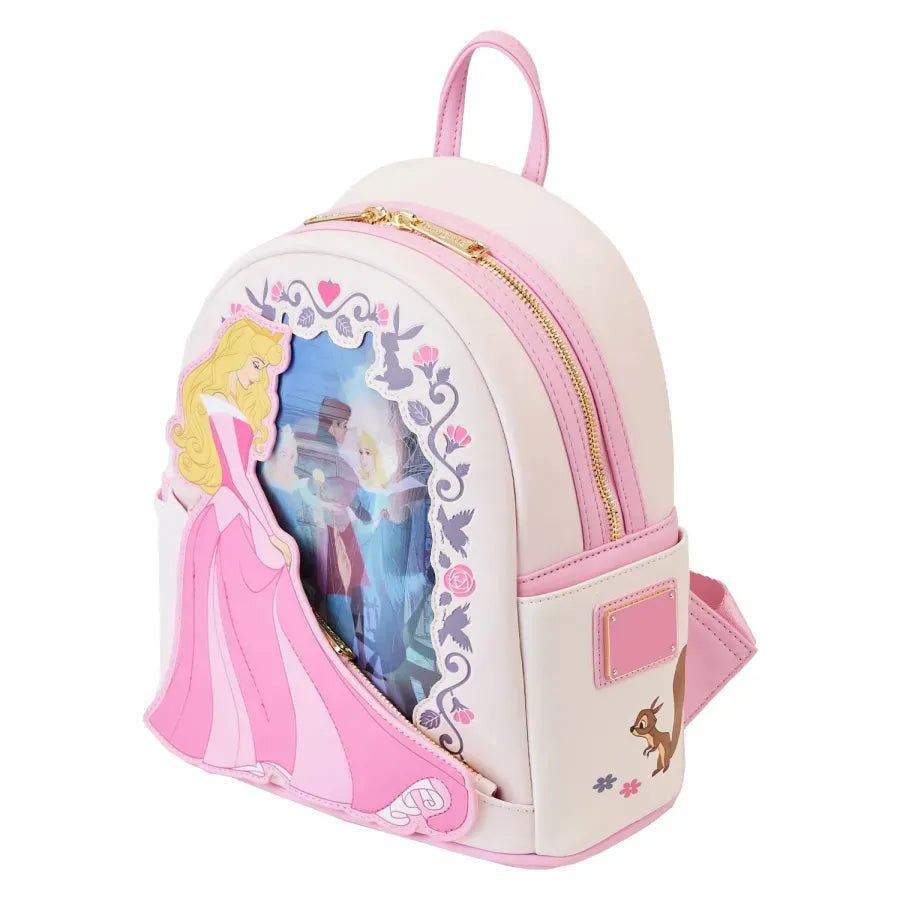 Sleeping Beauty Princess Lenticular Loungefly Mini Backpack.