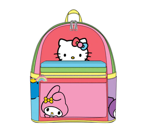 Hello Kitty and Friends Color Block Mini Backpack