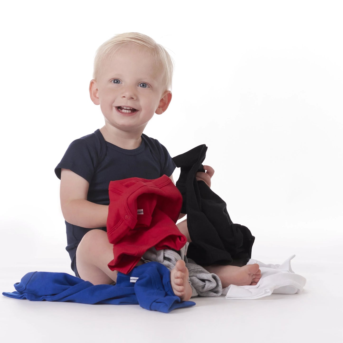 5-Pack Baby Navy Onesies Bodysuits