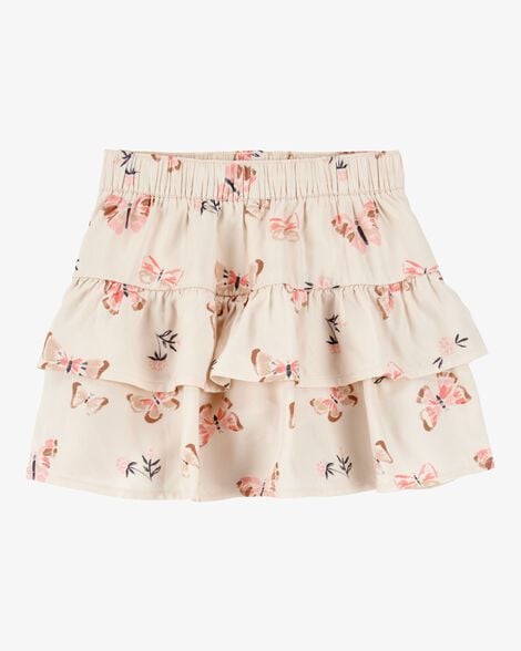 Toddler Floral Pull-On Ruffle Skort