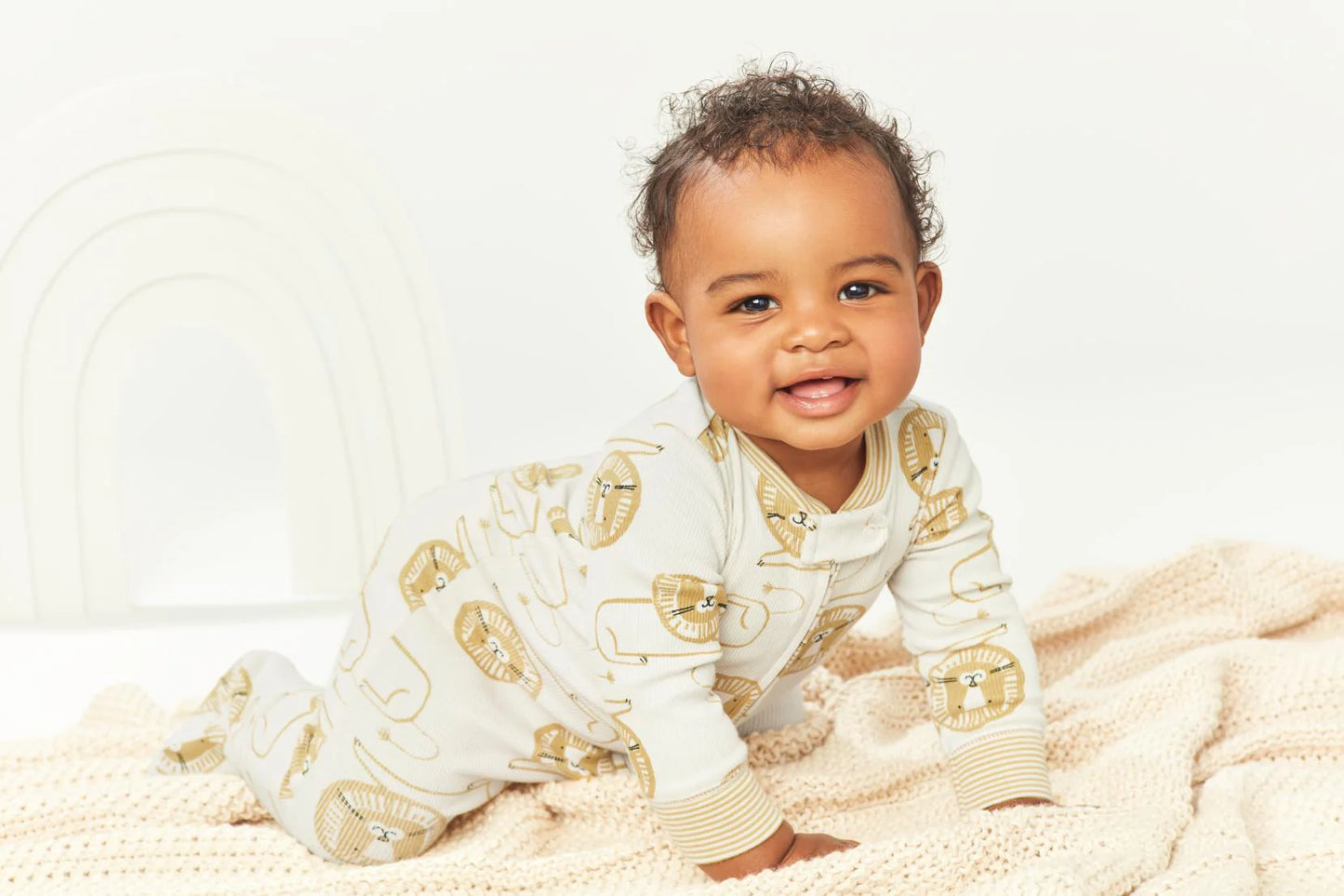 Carter's Lion 2-Way Zip Cotton Blend Sleep & Play