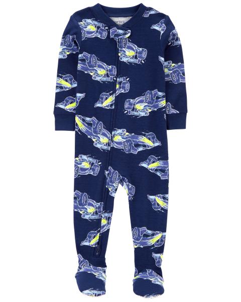 Carter's Toddler 1-Piece Race Car 100% Snug Fit Cotton Footie Pajamas