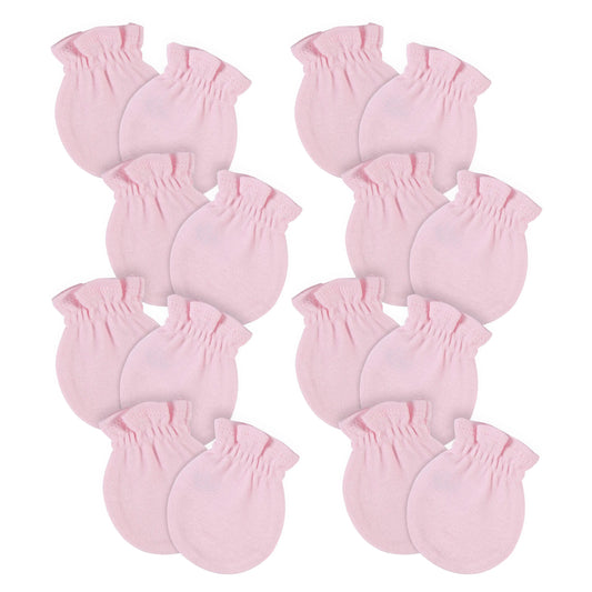 8-Pack Baby Neutral Light Pink No Scratch Mittens