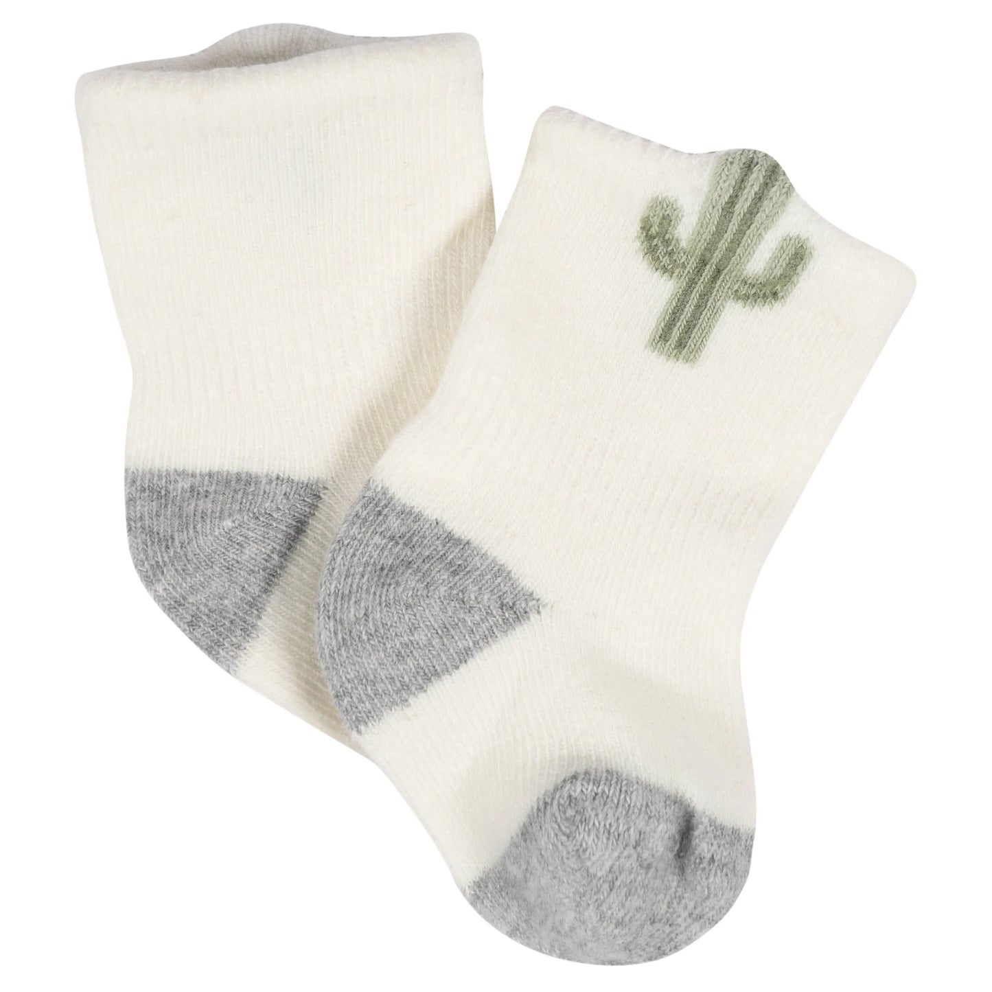8-Pack Baby Neutral Southwest Jersey Wiggle Proof Socks