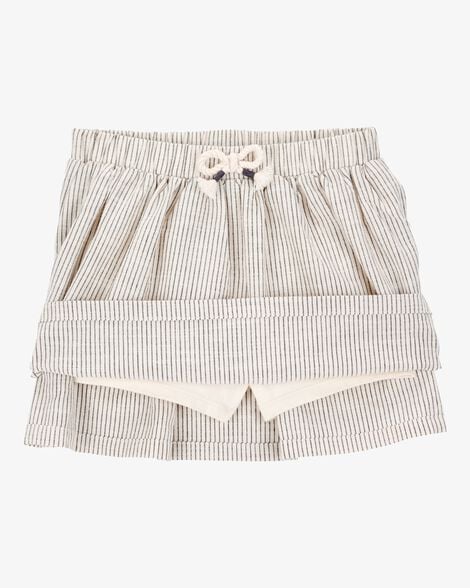Toddler Striped Pull-On Skort