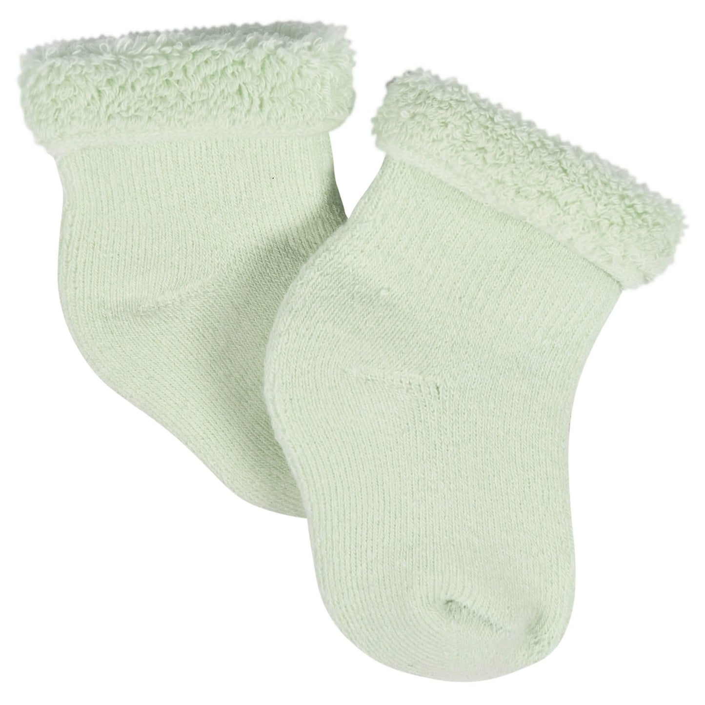 12-Pack Baby Neutral Happy Veggies Terry Wiggle Proof Socks