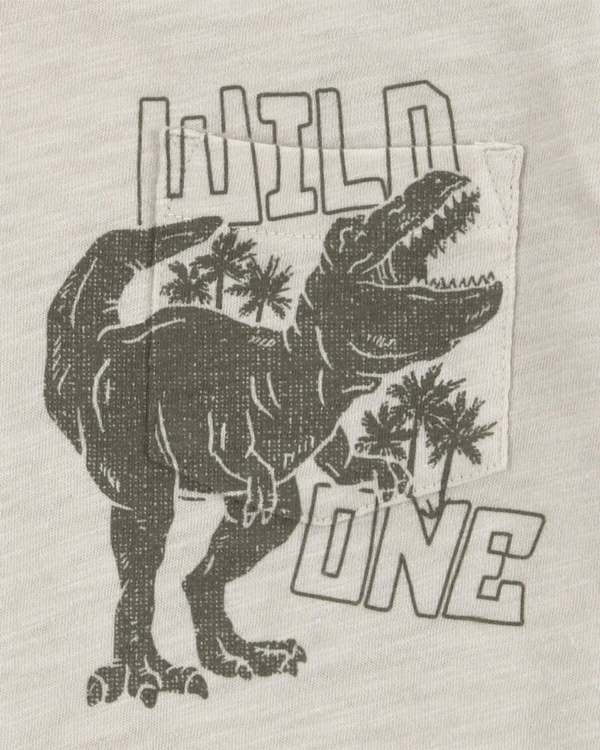 Carter's Baby Dinosaur Slub Jersey Pocket Tee