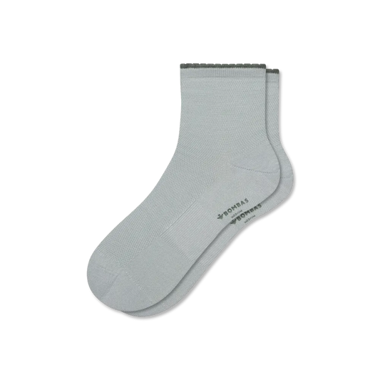 Women’s Scallop Cuff Quarter Socks