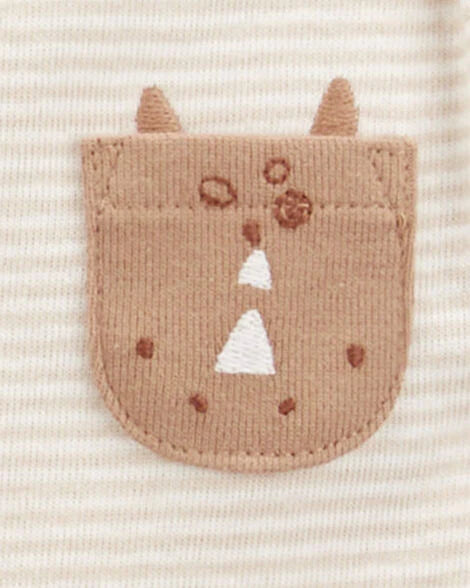 Carter's Baby 4-Pack Animals Long-Sleeve Bodysuits