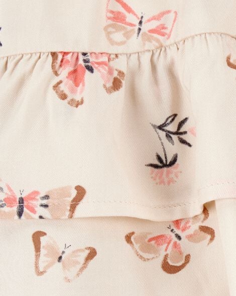 Toddler Floral Pull-On Ruffle Skort