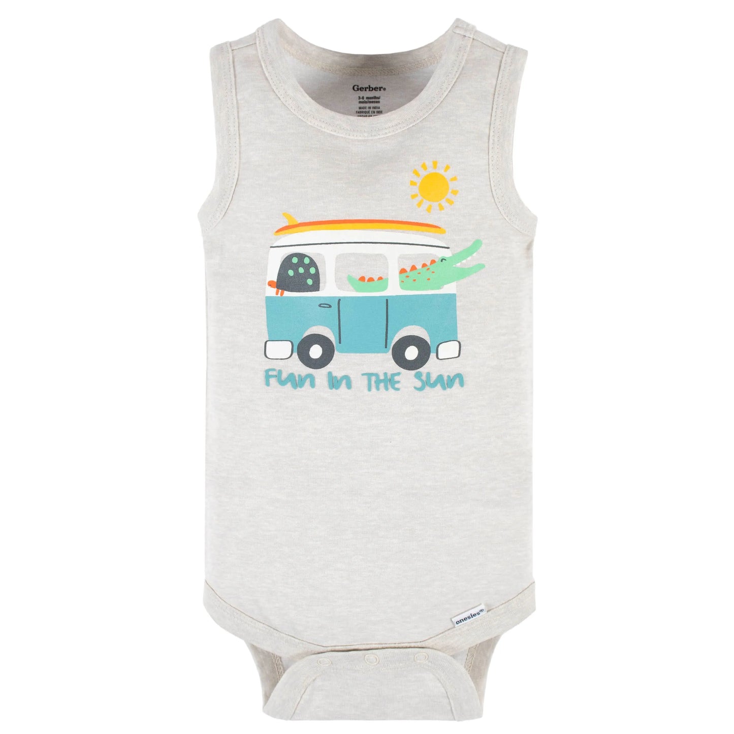 4-Pack Baby Boys Later Gator Tank Onesies Bodysuits