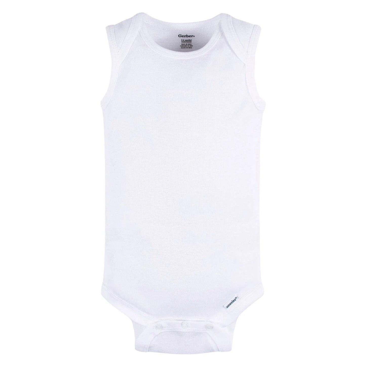 5-Pack Baby Neutral Grey Heather Sleeveless Lap Shoulder Onesies Bodysuits