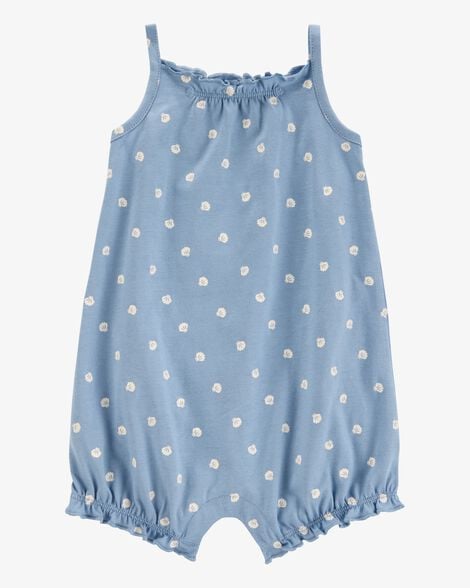 Baby Girl Ice Cream Short-Sleeve Cotton Romper - Pink