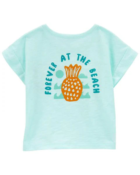 Carter's Baby Sun And Fun Tee with Pull-On Knit Gauze Shorts