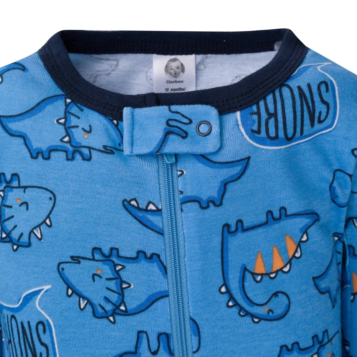 2-Pack Baby & Toddler Boys Dino Snug Fit Footed Cotton Pajamas