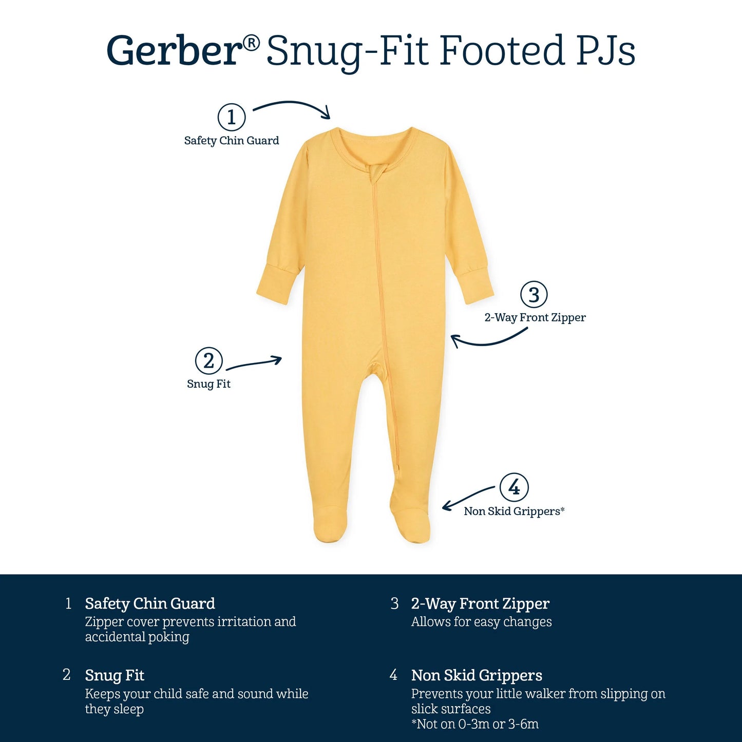 Baby & Toddler Honey Buttery Soft Viscose Made from Eucalyptus Snug Fit Footed Pajamas