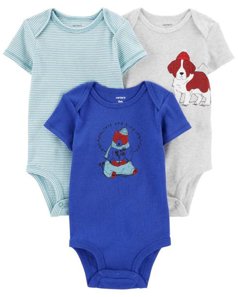 Carter's 3-Pack Short-Sleeve Bodysuits