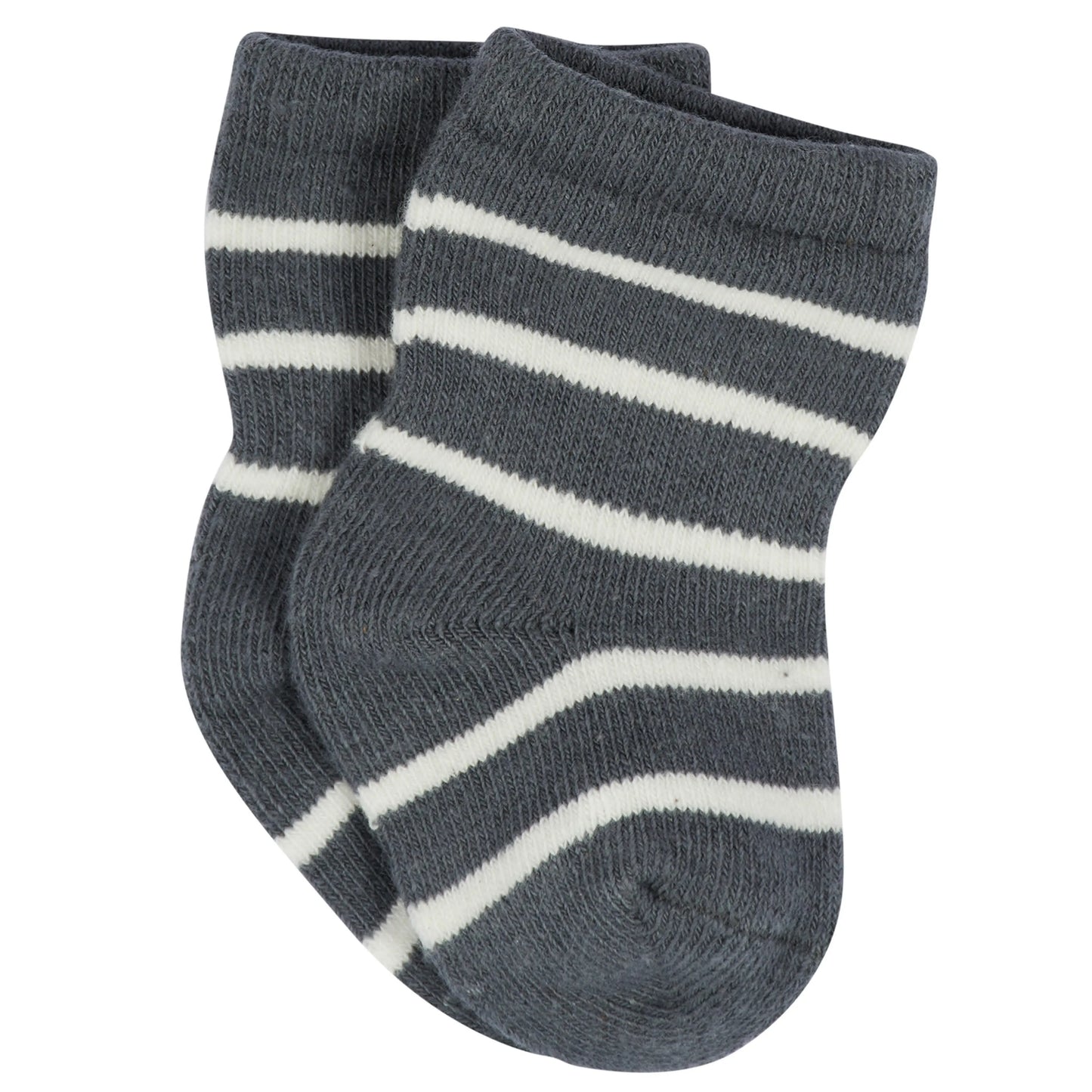 12-Pack Baby & Toddler Boys Unbearably Cute Jersey Crew Wiggle Proof Socks