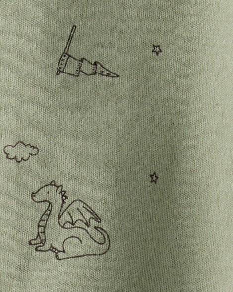 Baby Boy Dinosaur 2-Way Zip Cotton Sleep & Play Pajamas