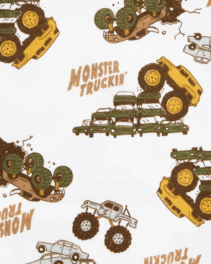 Carter's Kid 4-Piece Monster Truck 100% Snug Fit Cotton Pyjamas