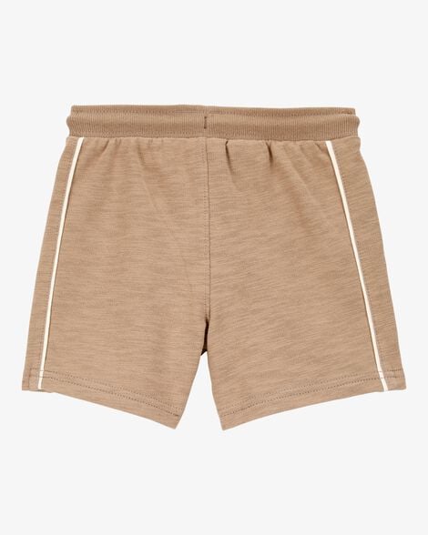 Toddler Legend Pull-On Cotton Shorts - Brown