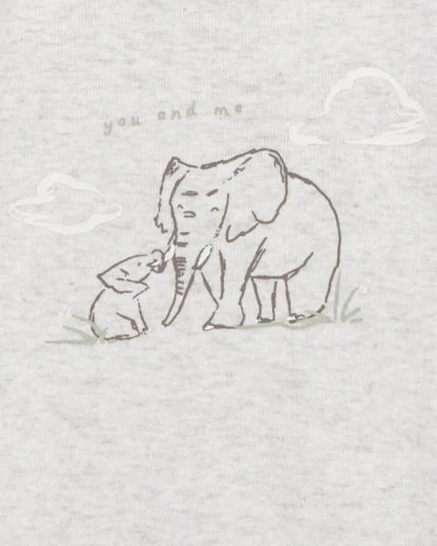 Carter's Baby 4-Pack Elephant Long-Sleeve Bodysuits