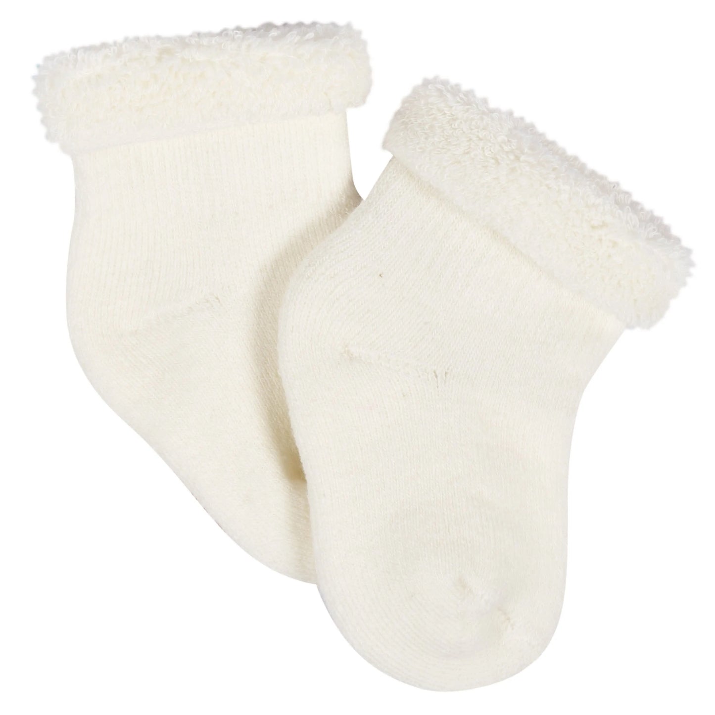 12-Pack Baby Neutral Happy Veggies Terry Wiggle Proof Socks