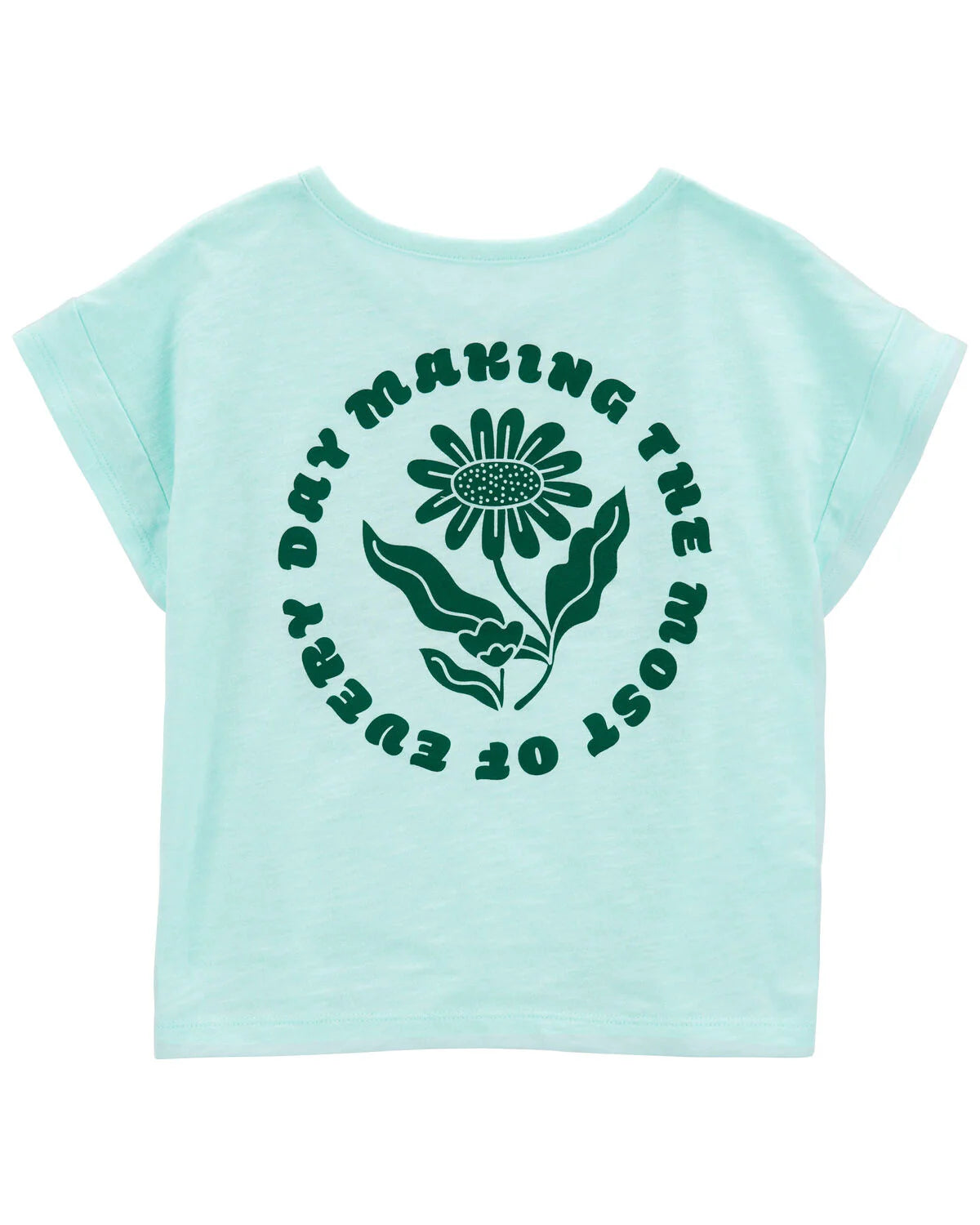 Carter's Kid Floral Pocket Tee with Tie-Dye Pull-On French Terry Shorts