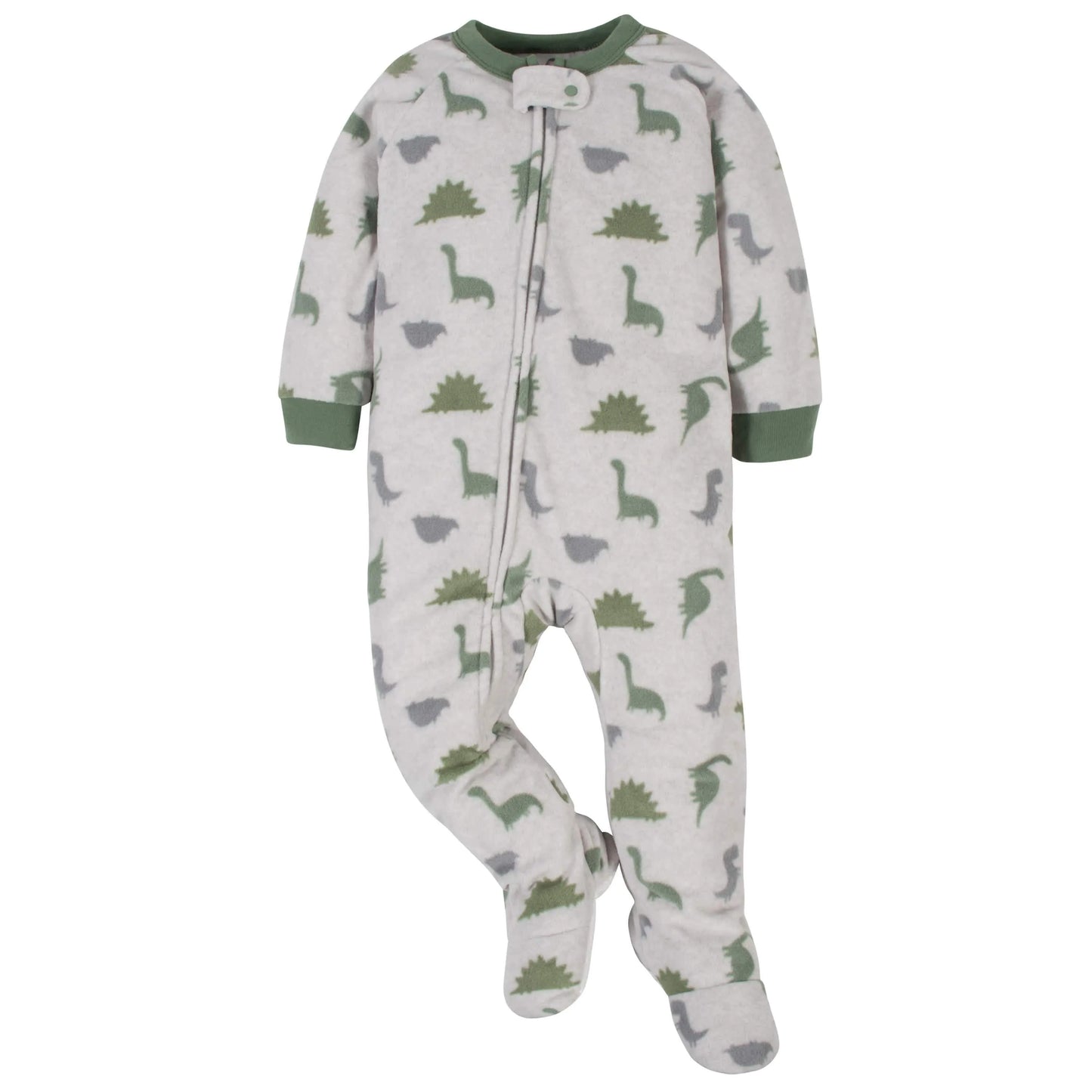2-Pack Baby Boys Camo & Dino Fleece Pajamas