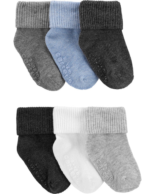 Carter’s 6-Pack Fold over Cuff Booties