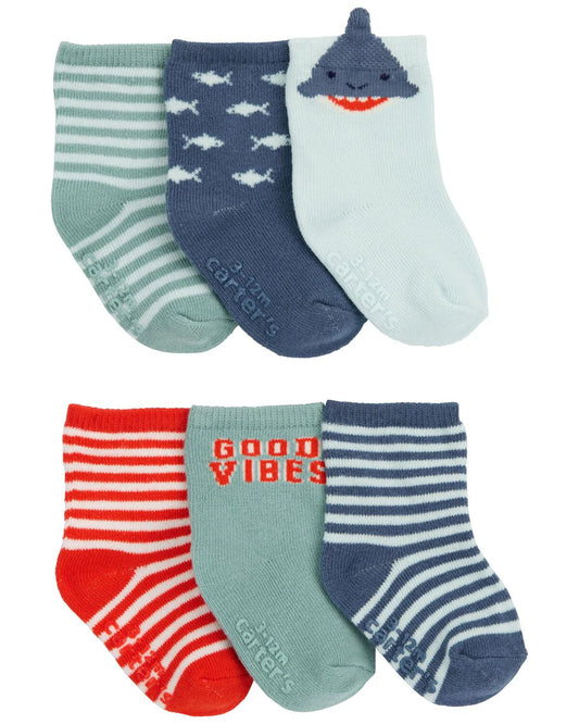 Carter's Baby 6-Pack Sock Booties