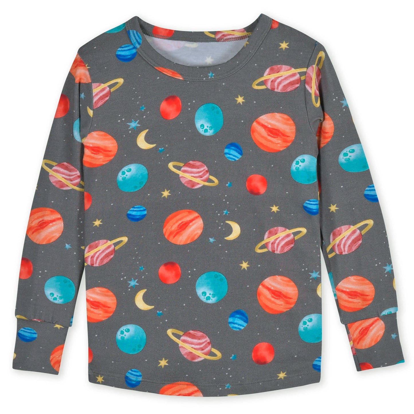 2-Piece Infant & Toddler Outer Space Buttery Soft Viscose Made from Eucalyptus Snug Fit Pajamas