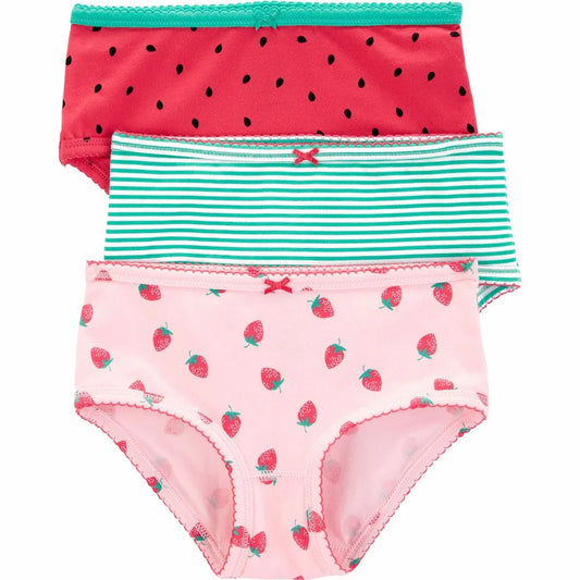 Carter's 3-Pack Strawberry Stretch Cotton Undies