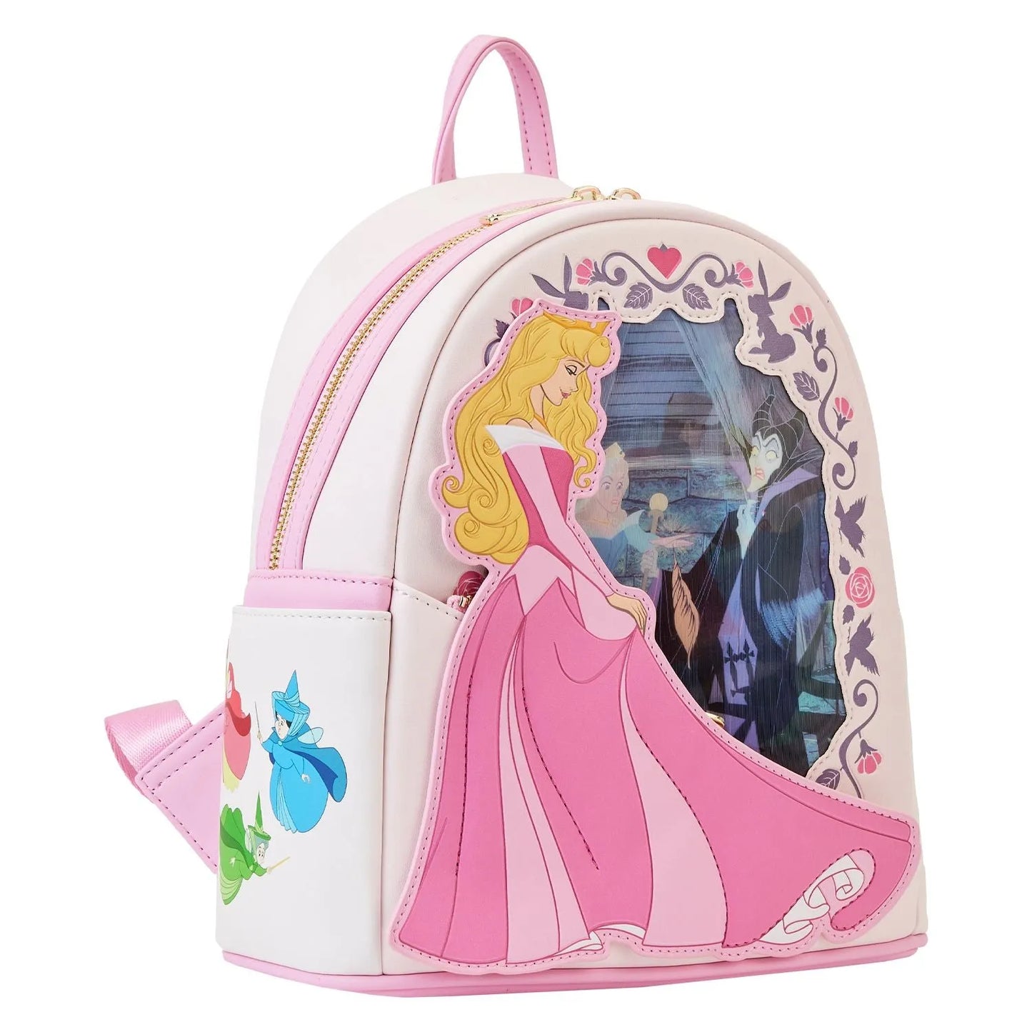 Sleeping Beauty Princess Lenticular Loungefly Mini Backpack.