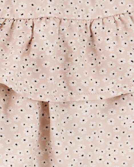 Toddler Floral Pull-On Ruffle Skort
